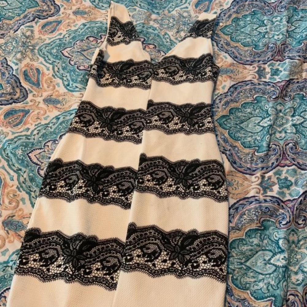 Black and white dress